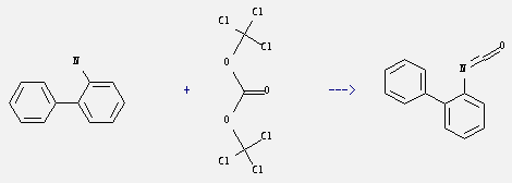 1-Isocyanato-2-phenyl-benzene can be prepared by biphenyl-2-ylamine and carbonic acid bis-trichloromethyl ester